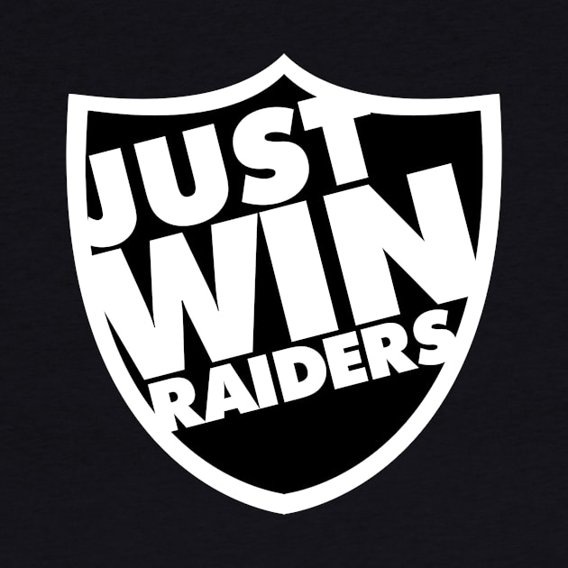 Just Win Raiders Shield (Just Win Baby) by MAG